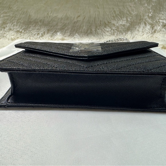 YSL Monogramme Quilted Leather Wallet on a Chain - Picture 4 of 6